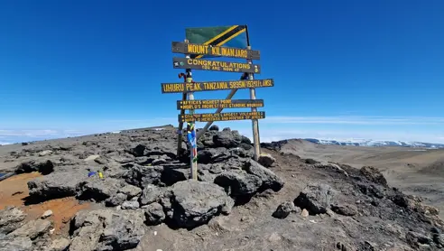 Trekking på Mount kilimanjaro i Tanzania