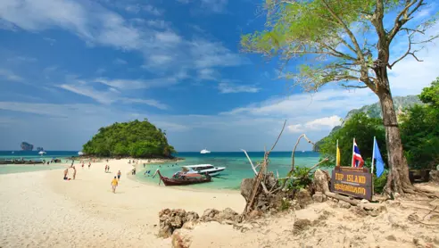 Tup Island ved Krabi i Thailand