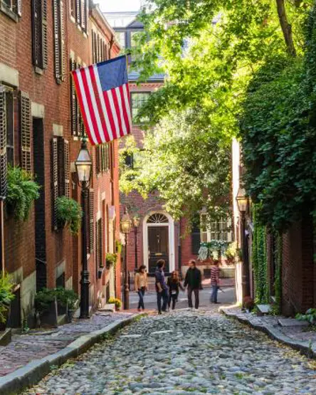 Rejseplan East Coast Boston Historic Acorn Street