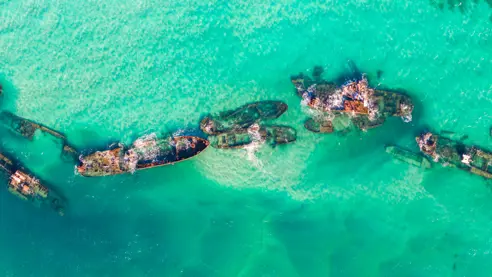 Australien Moreton Island Tangalooma Wrecks