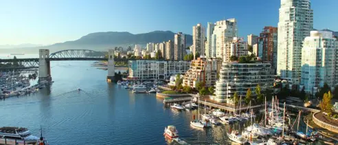 Rejseplan Canada Vancouver Skyline At Day