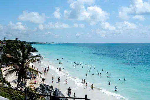 Riviera Maya Beach In Tulum