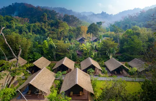 31 Elephant Hills Tents' Drone Shot