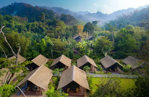 31 Elephant Hills Tents' Drone Shot