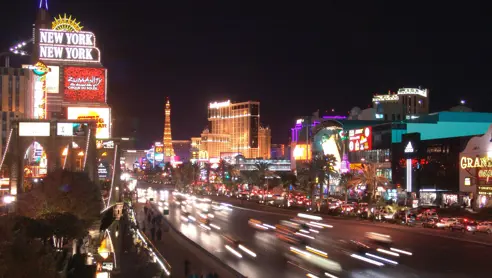 Hop-on hop-off busser i New York, Los Angeles, Las Vegas og San Francisco