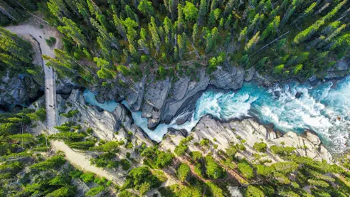 Mistaya Canyon Icefields Parkway Banff National Park Alberta Canada