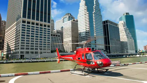 Helikoptertur over Manhattan i New York