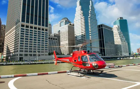 Helikoptertur over Manhattan i New York