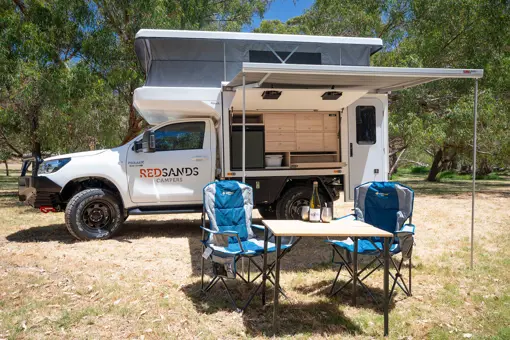 The Wanderer LUXE-autocamper fra Redsands Campers i Australien