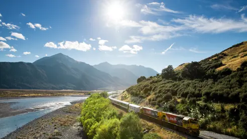 Tranzalpine togrejse i New Zealand