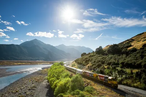 Tranzalpine togrejse i New Zealand