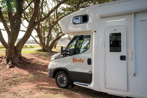 Britz Frontier-autocamper i New Zealand