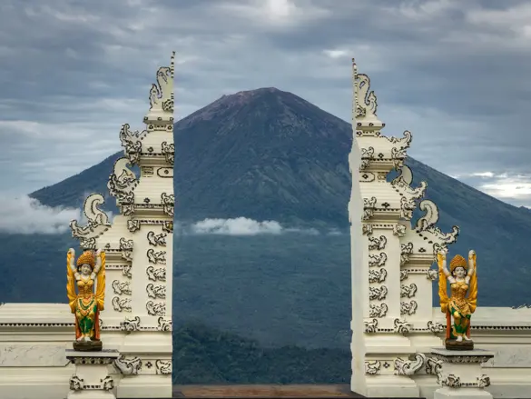 Lahangan Sweet View Point Of Mount Agung Volcano