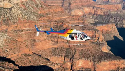 Grand Canyon i Helikopter
