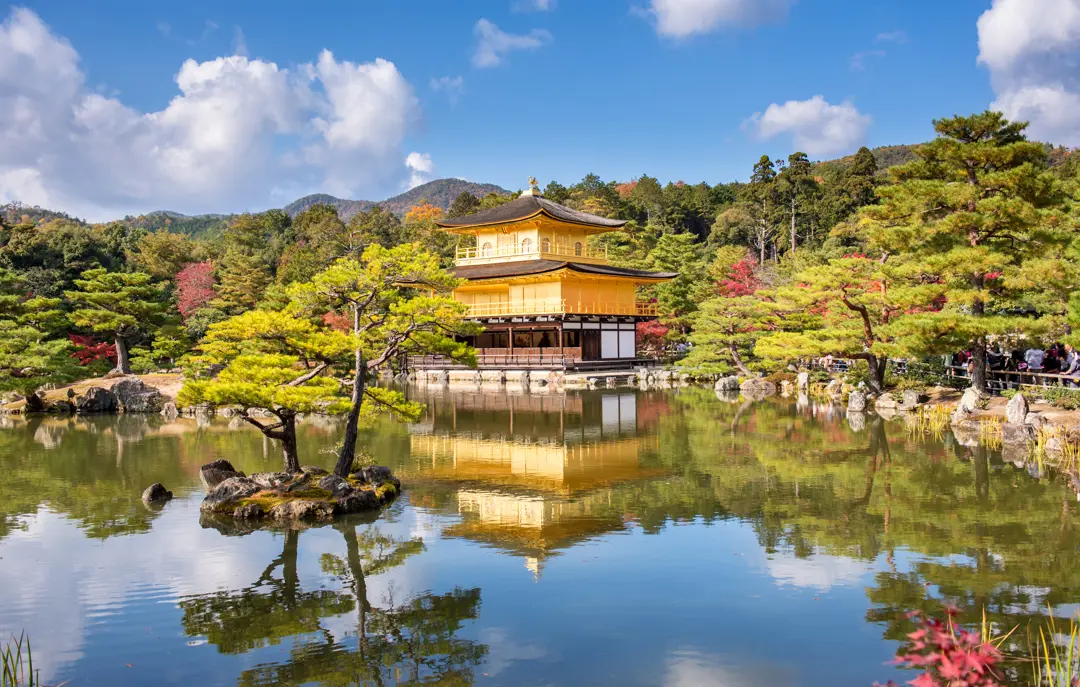 Kinkakuji tempel i Kyoto Japan
