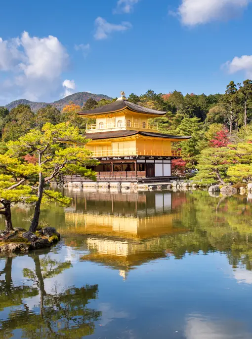 Kinkakuji tempel i Kyoto Japan