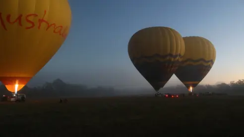 Australien Luftballon Alice Spring