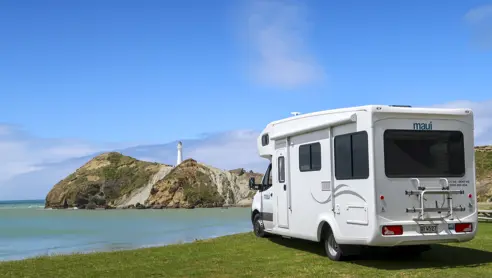 Maui River autocamper i New Zealand