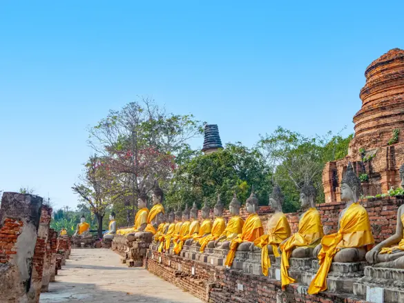 Besøg Ayutthaya på rejsen til Thailand