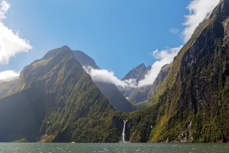 Stirling Falls, Milford Sound, Fiordland, South Island, New Zealand