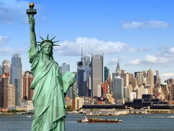 Frihedsgudinden i New York